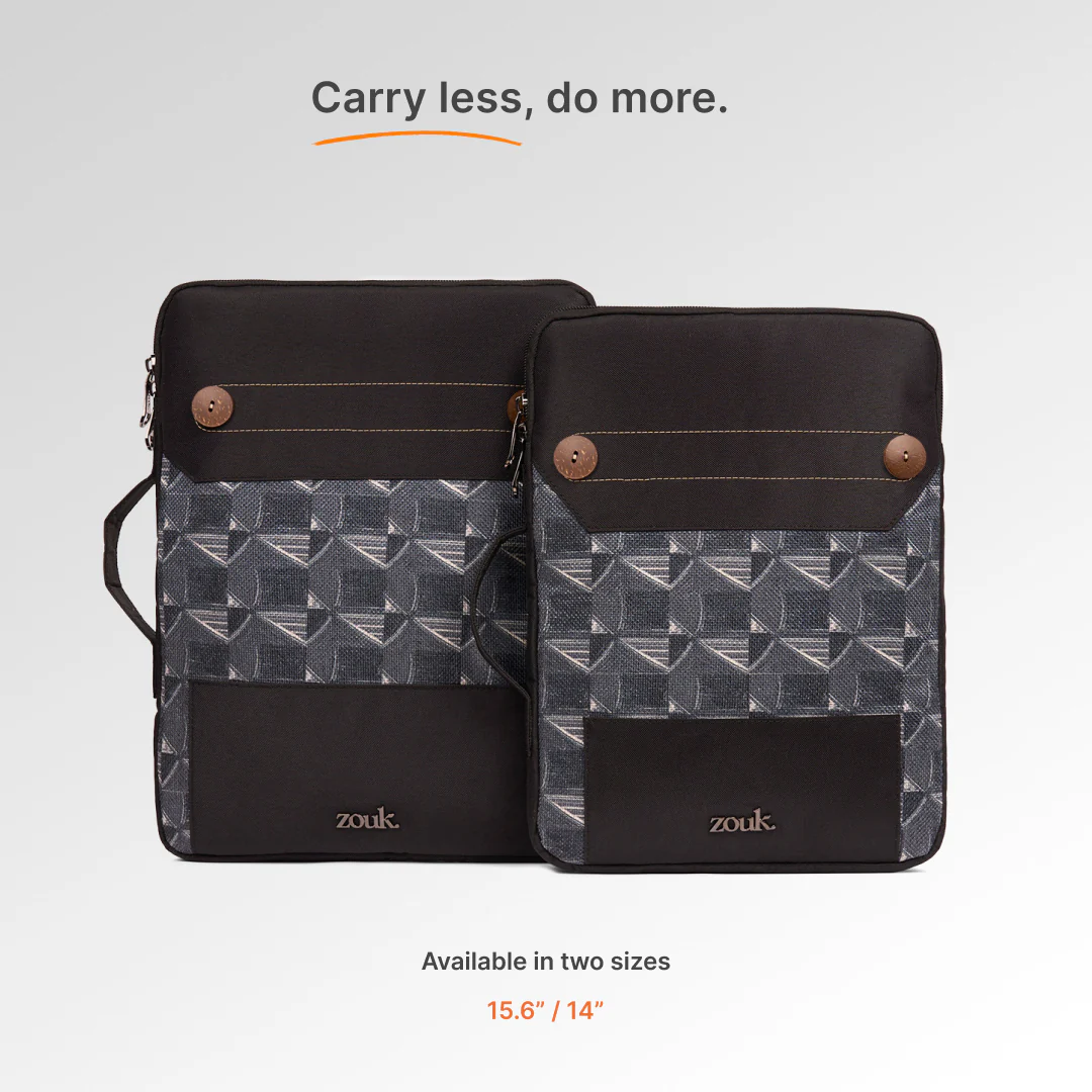 Kochi Carbon Urban Laptop Sleeve - 15.6inch (Black) - Image 8
