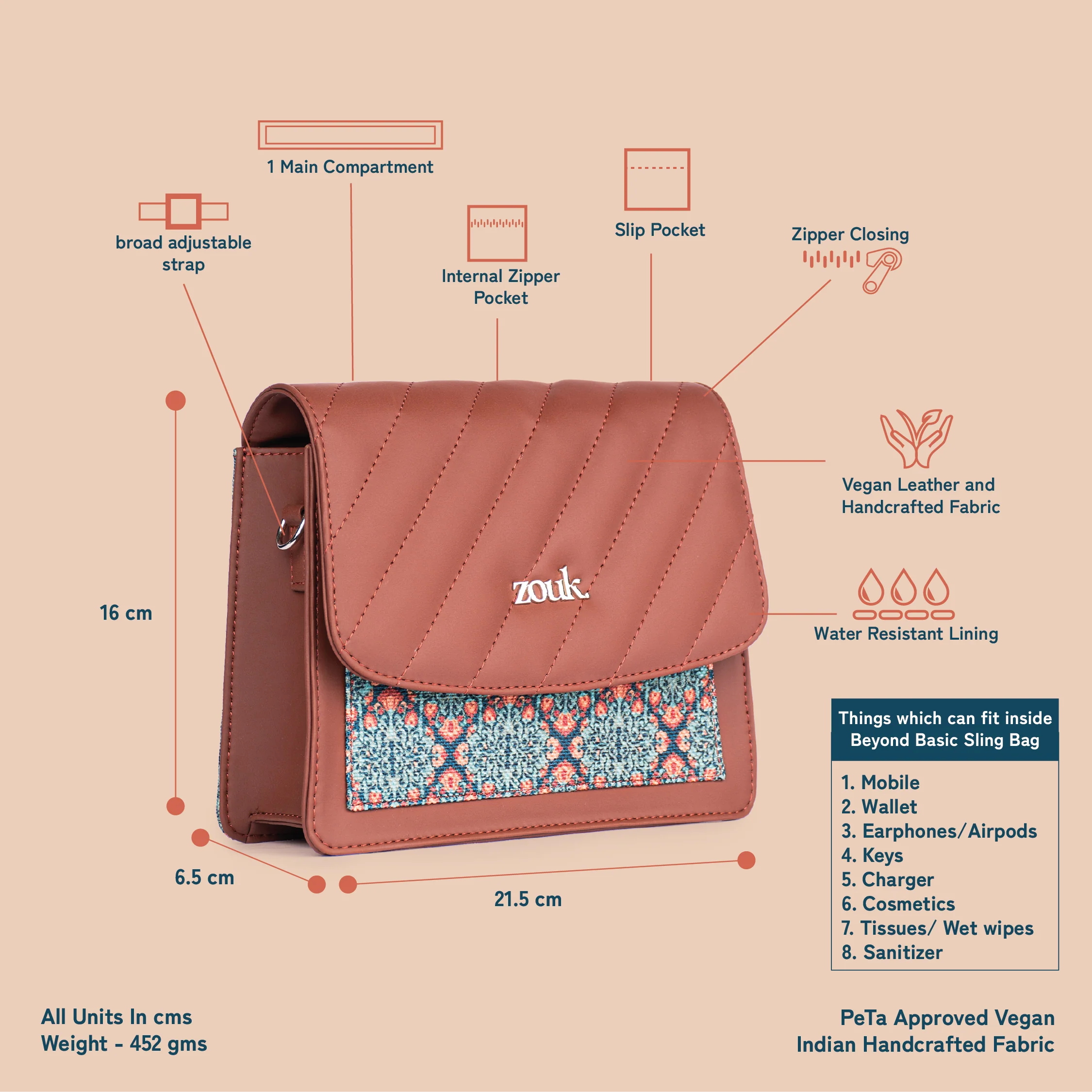 Kolkata Nouveau Beyond Basic Sling Bag - Image 5