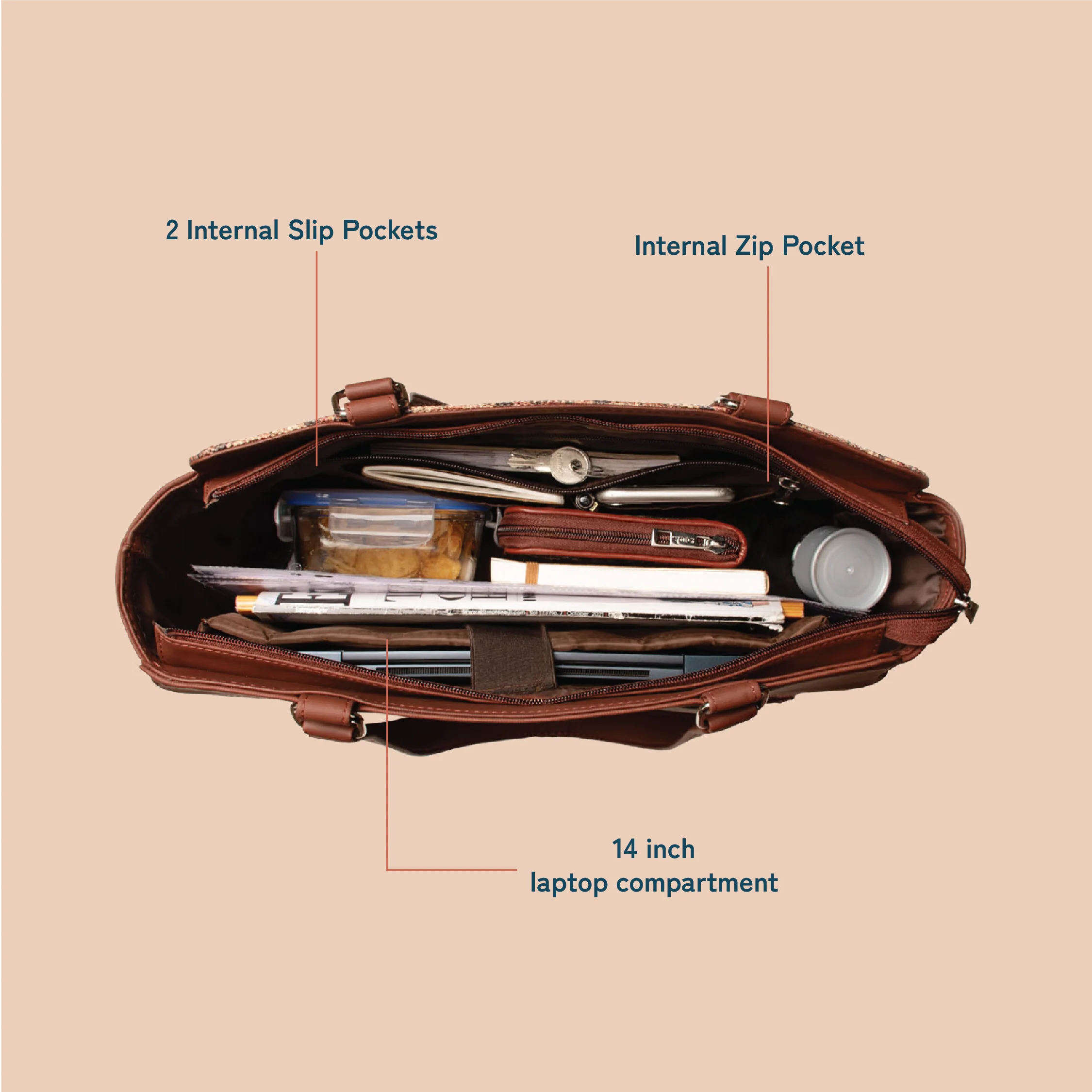 Kolkata Nouveau Classic Work Tote - Image 7