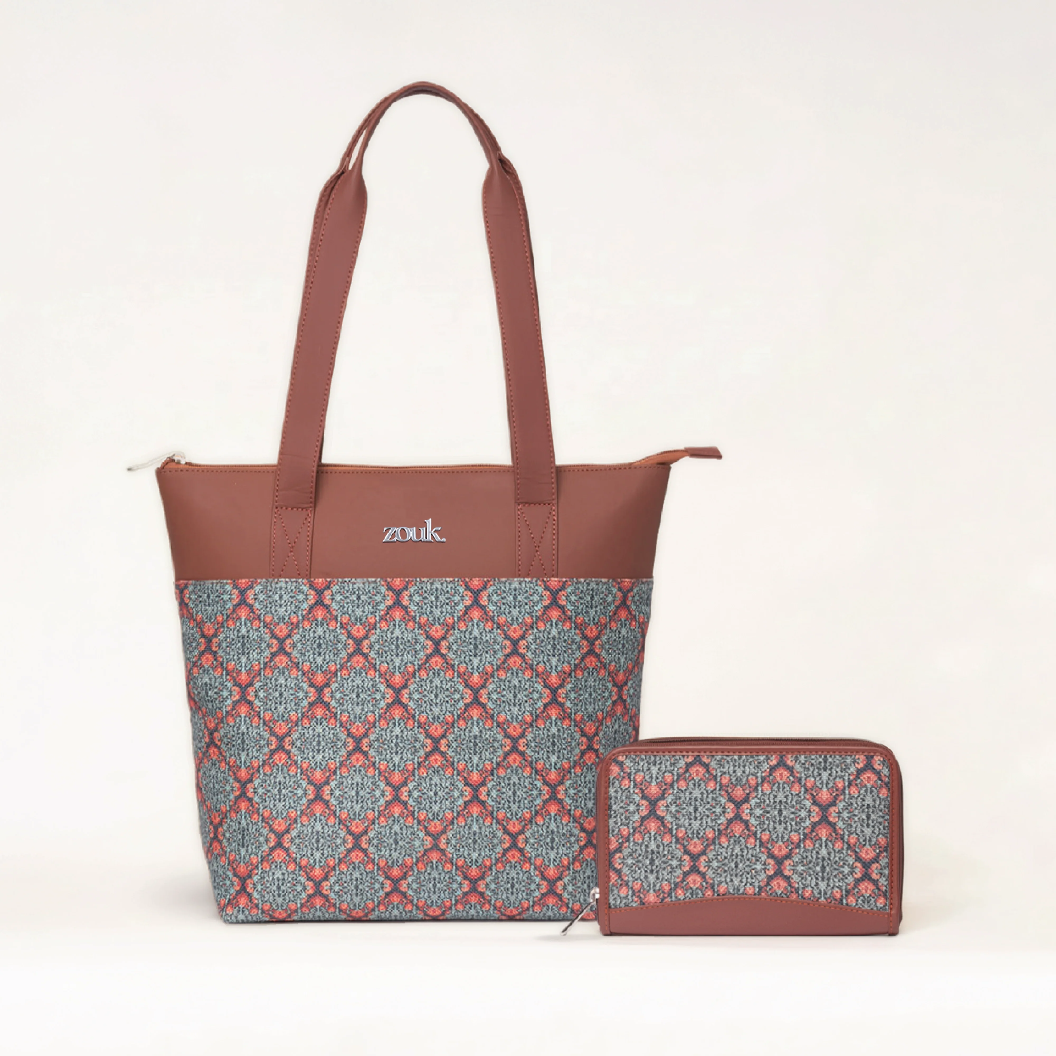 Kolkata Nouveau Everyday Tote Bag & Chain Wallet Combo
