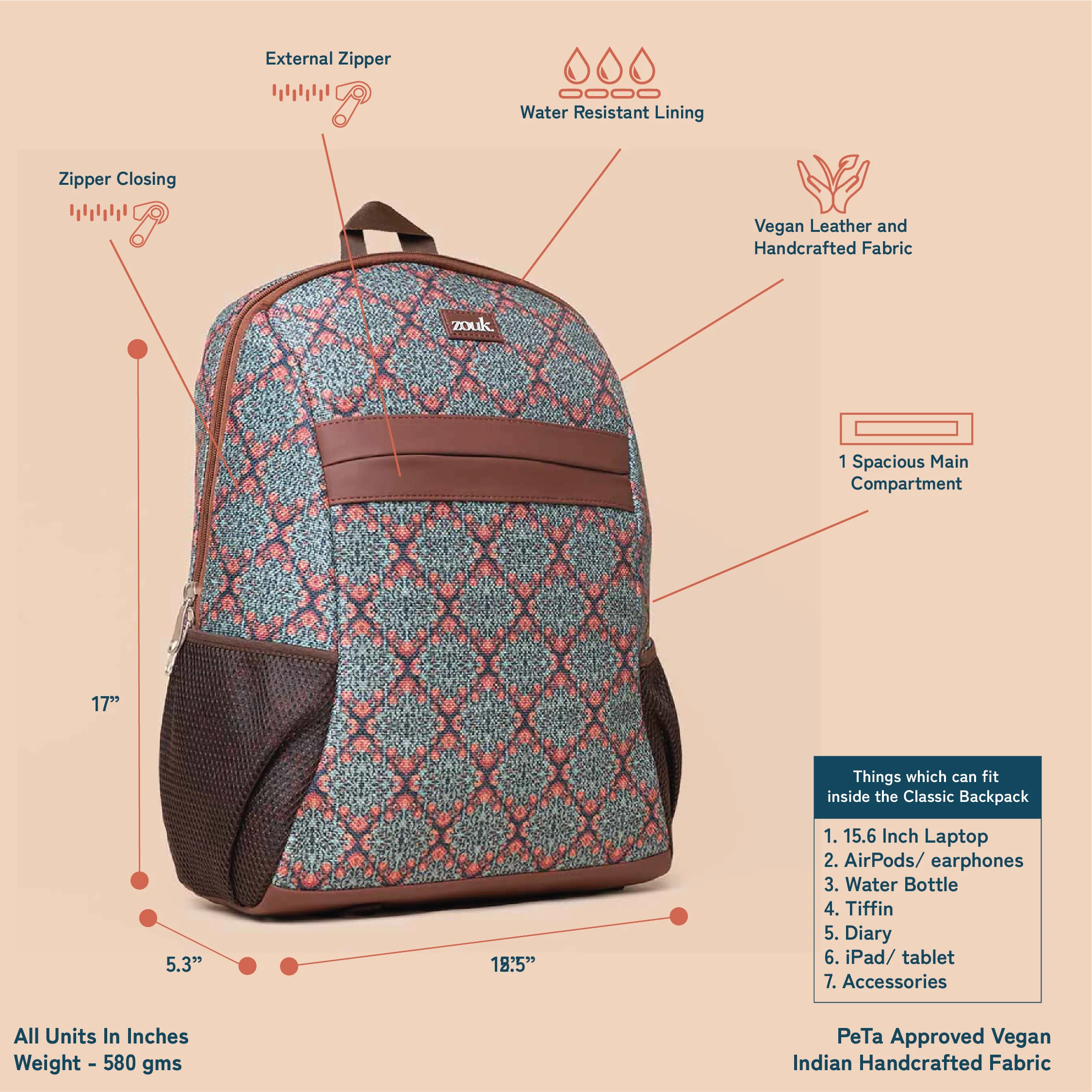 Kolkata Nouveau Classic Backpack - Image 2