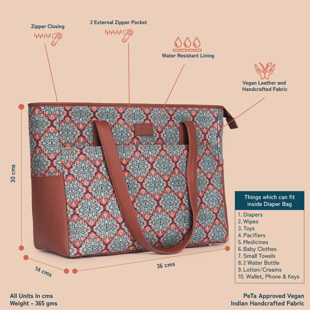 Kolkata Nouveau Diaper Bag - Image 4