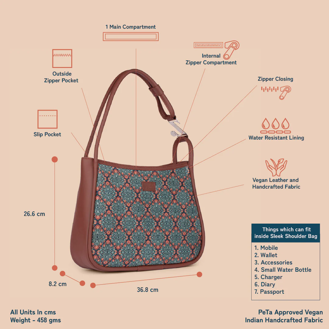 Kolkata Nouveau Sleek Shoulder Bag - Image 4