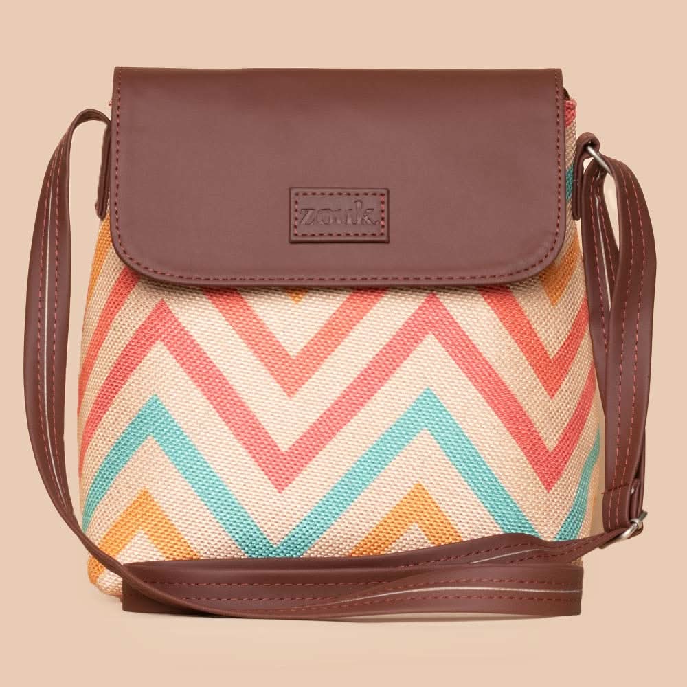 Kolkata Nouveau & WavBeach - Luna Handbag & Flap Sling Bag Combo - Image 6
