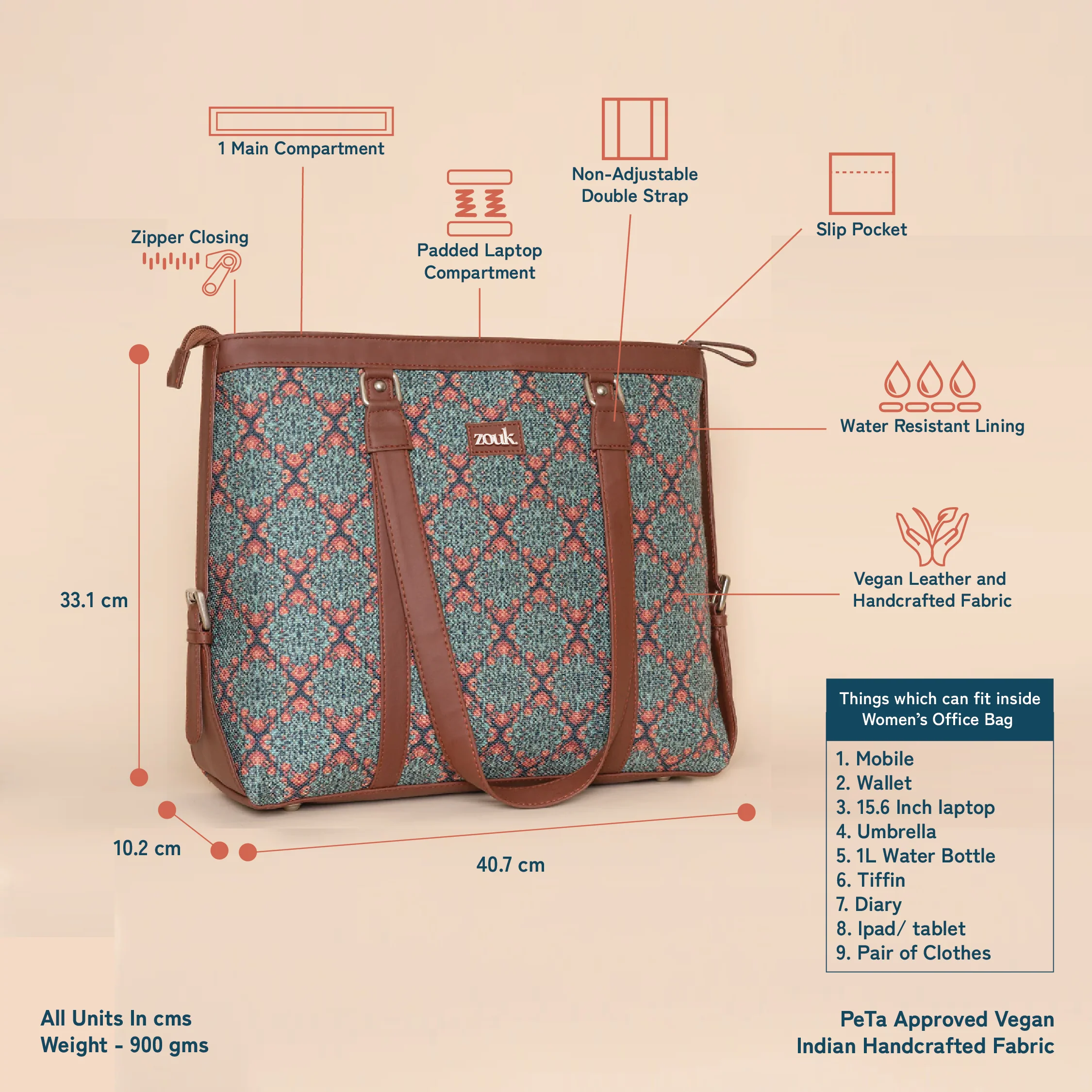 Kolkata Nouveau Women's Office Bag - Image 5