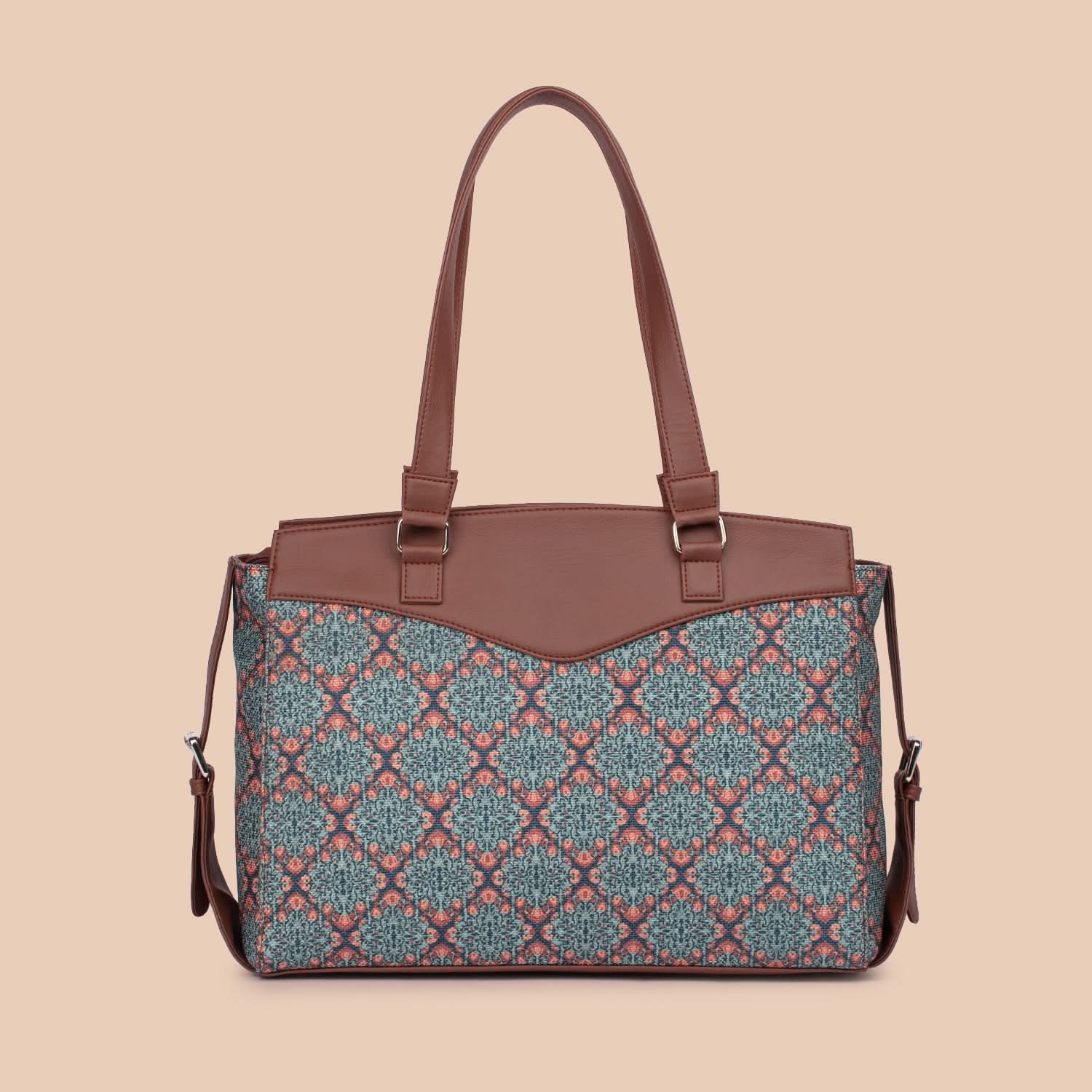 Kolkata Nouveau Women's Work Bag Brown - Image 3