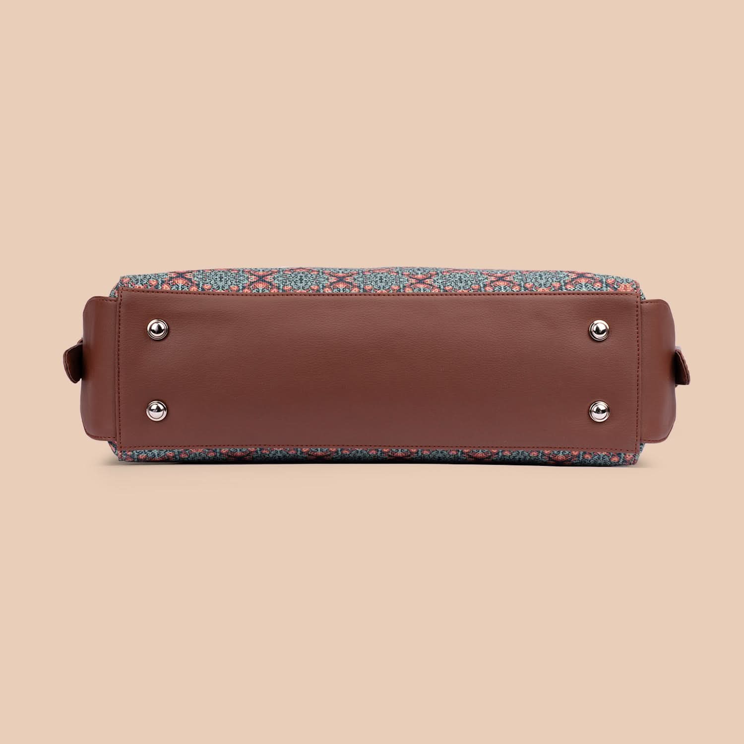 Kolkata Nouveau Women's Work Bag Brown - Image 9