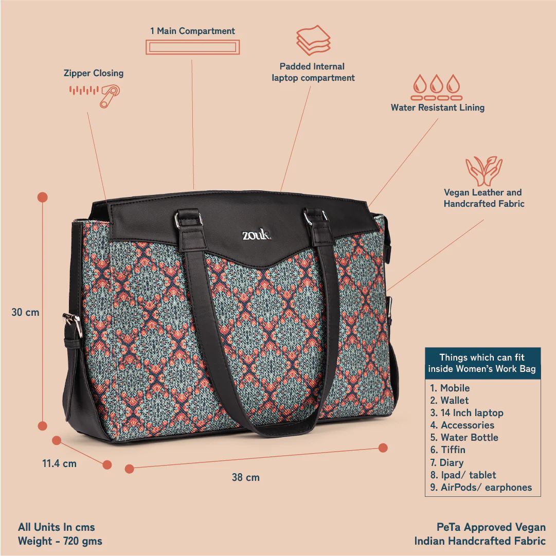 Kolkata Nouveau Women's Work Bag - Image 5