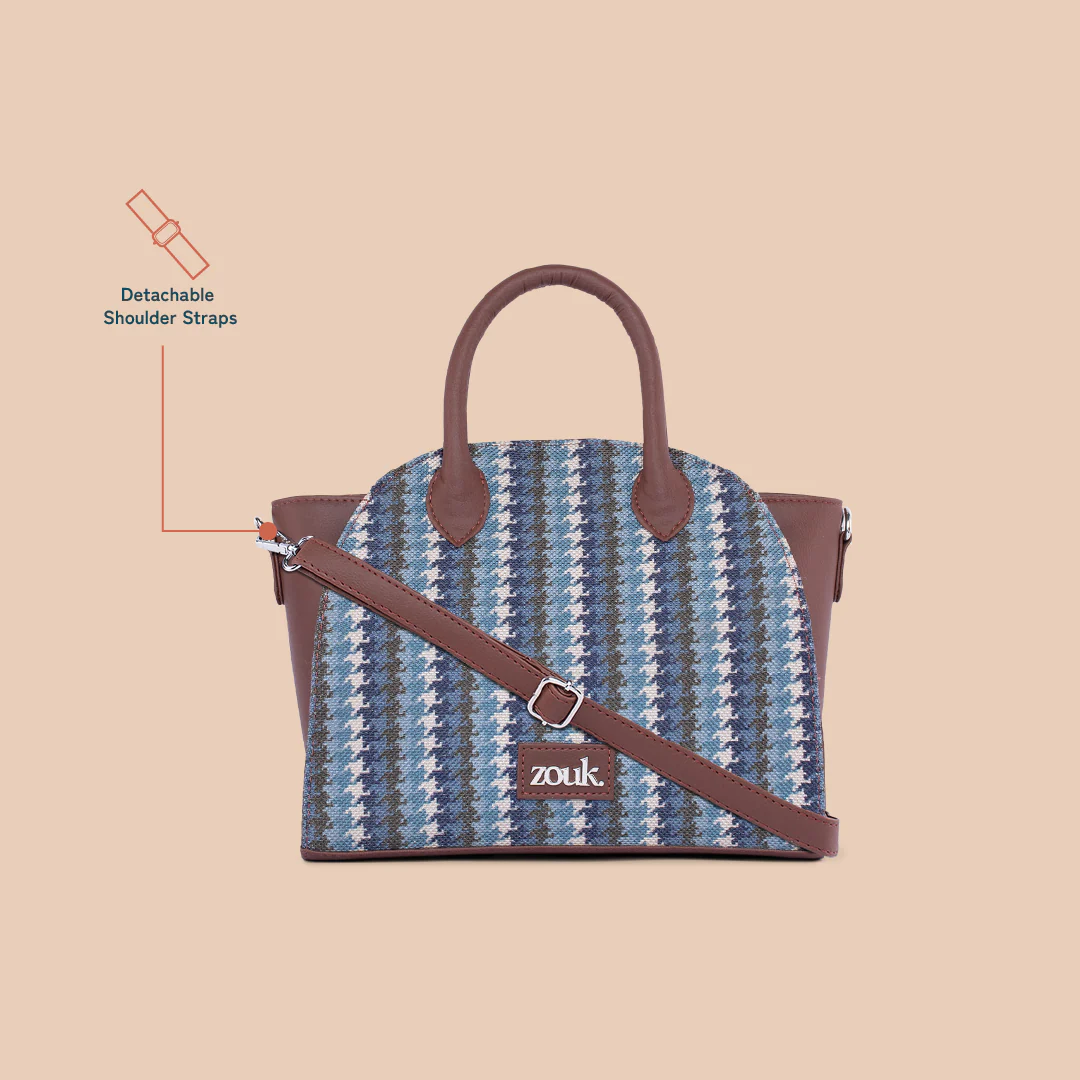 Konkona City Satchel Bag - Bombay Houndstooth - Image 2