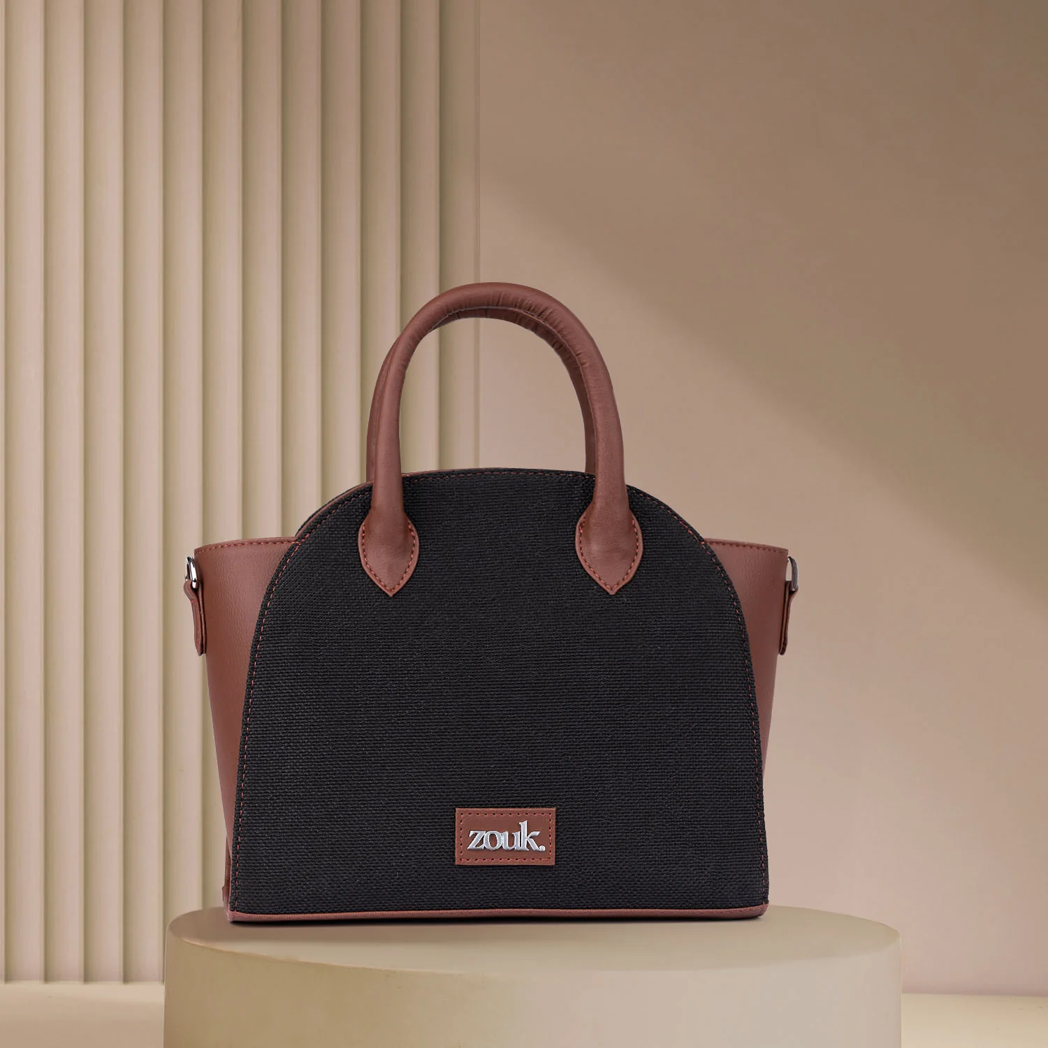 Konkona City Satchel Bag - Jet Black