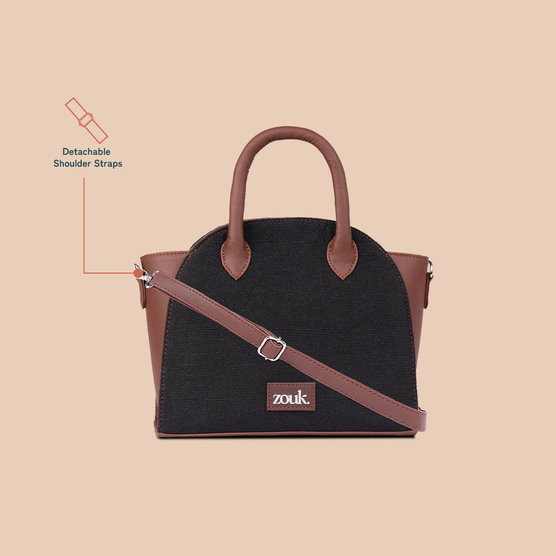 Konkona City Satchel Bag - Jet Black - Image 3