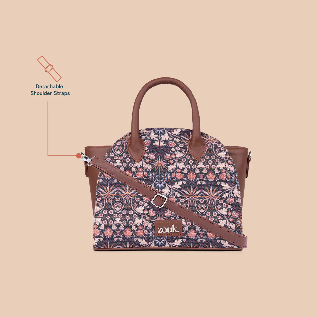 Konkona City Satchel Bag - Kashmir Blooms - Image 4