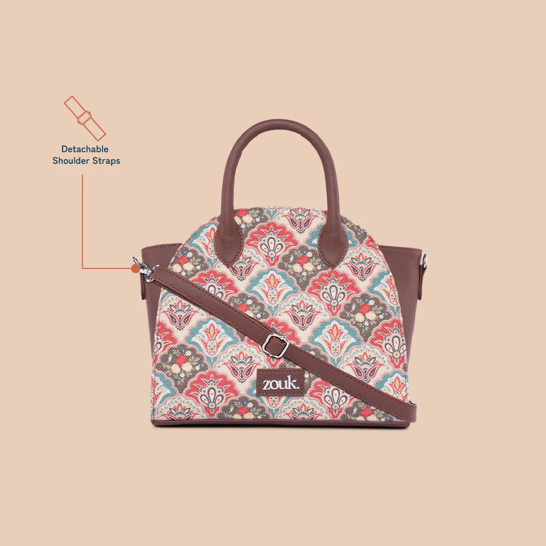 Konkona City Satchel Bag - Mughal Art Multicolor - Image 3