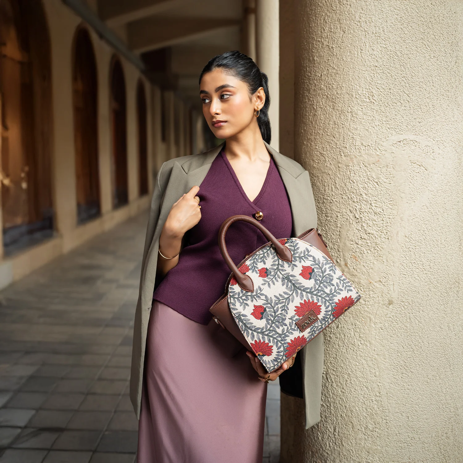 Konkona City Satchel Bag - Nawabi Couture - Image 12