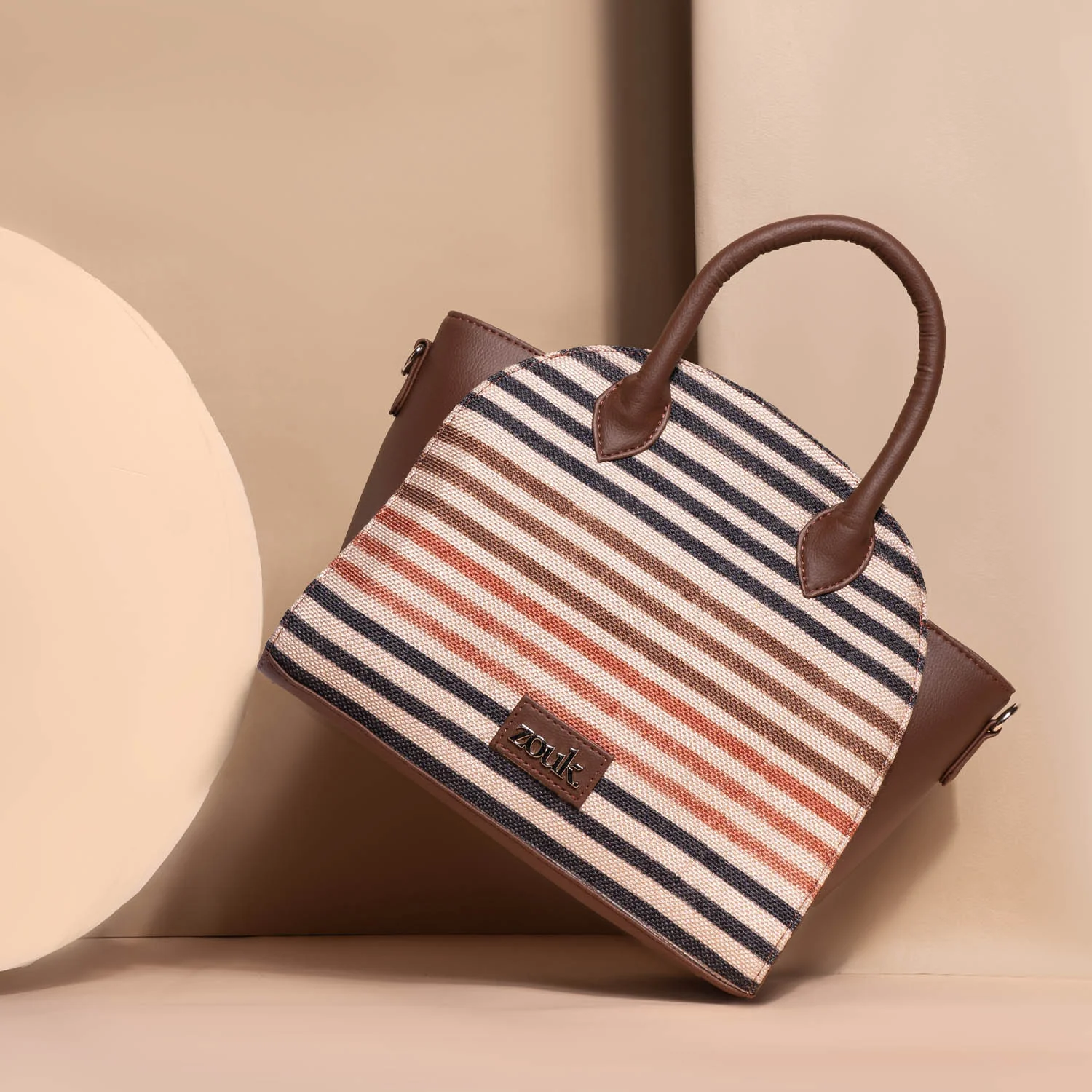 Konkona City Satchel Bag - Qutub Stripes - Image 2