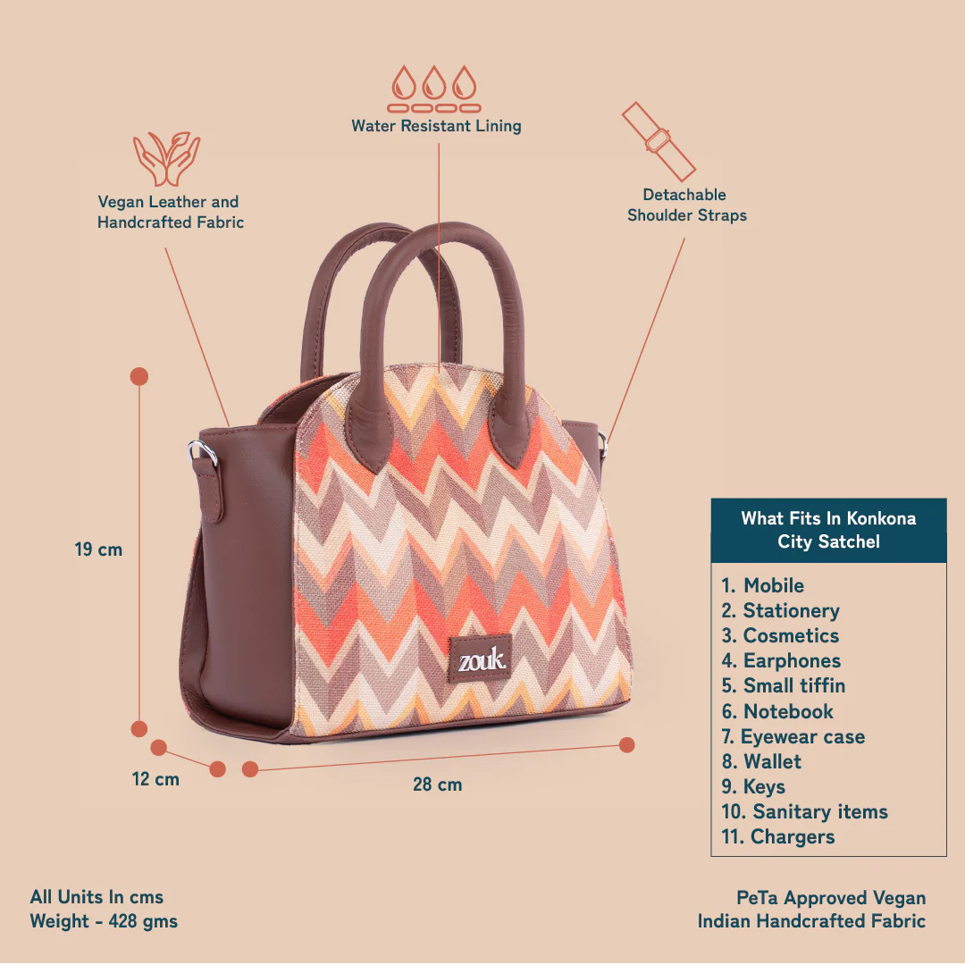 Konkona City Satchel Bag - Tidal Wave - Image 5