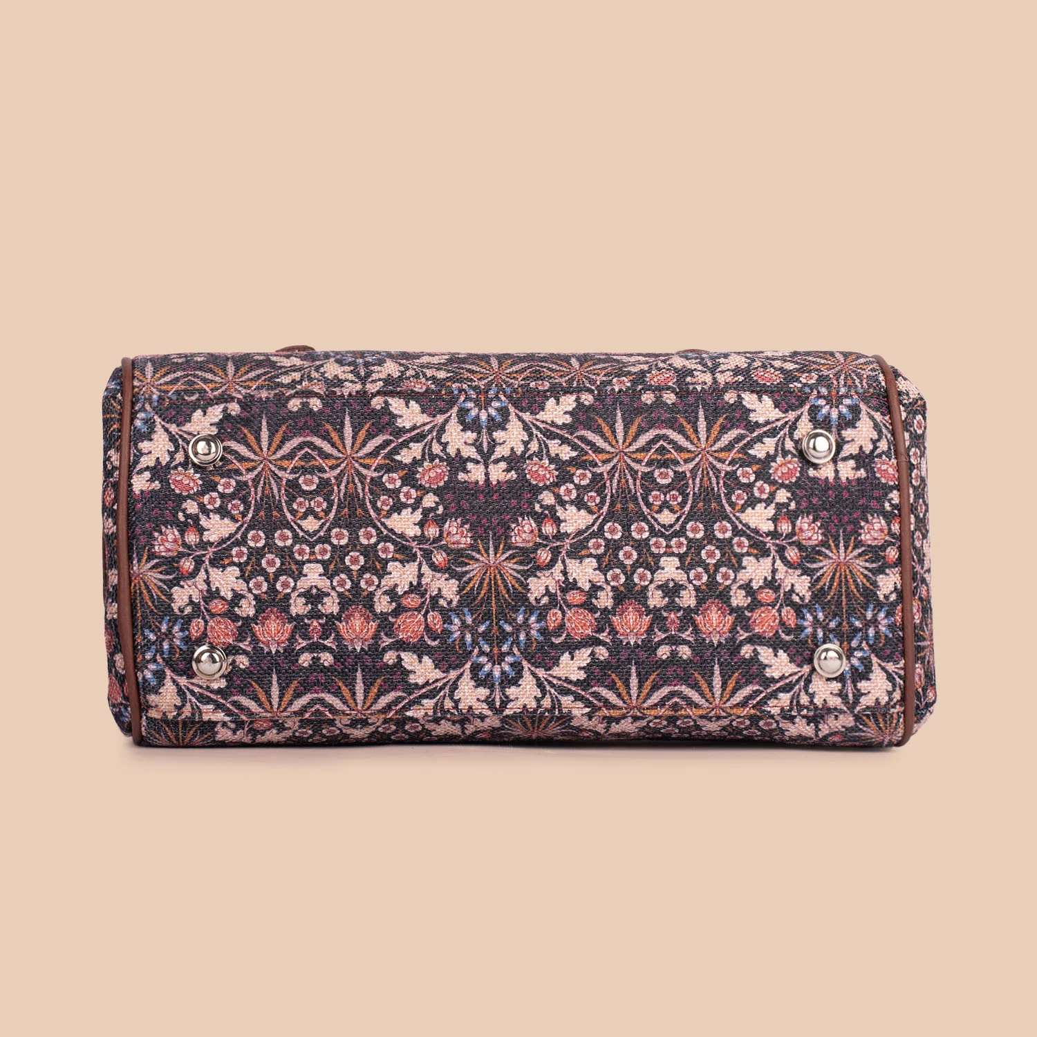 Konkona Heritage Satchel Bag - Kashmir Blooms - Image 7