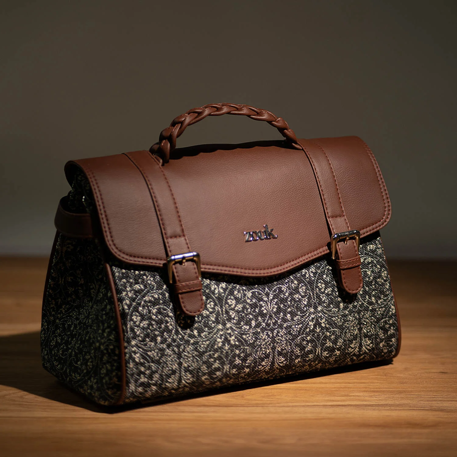 Konkona Heritage Satchel Bag - Lattice Lace - Image 2