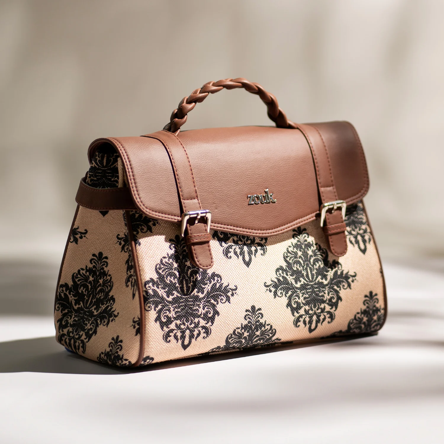 Konkona Heritage Satchel Bag - Mughal Motif - Image 2