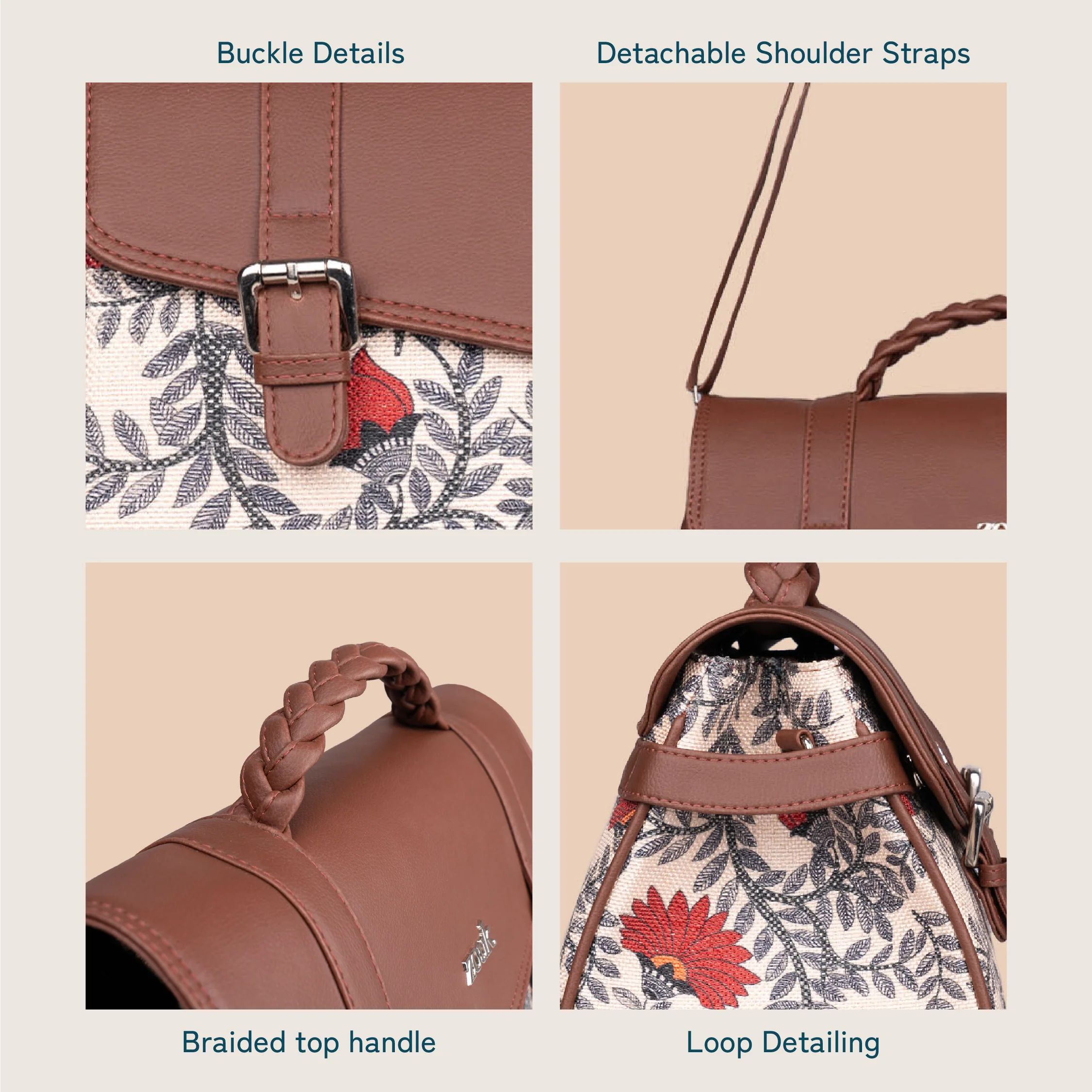 Konkona Heritage Satchel Bag - Nawabi Couture - Image 8