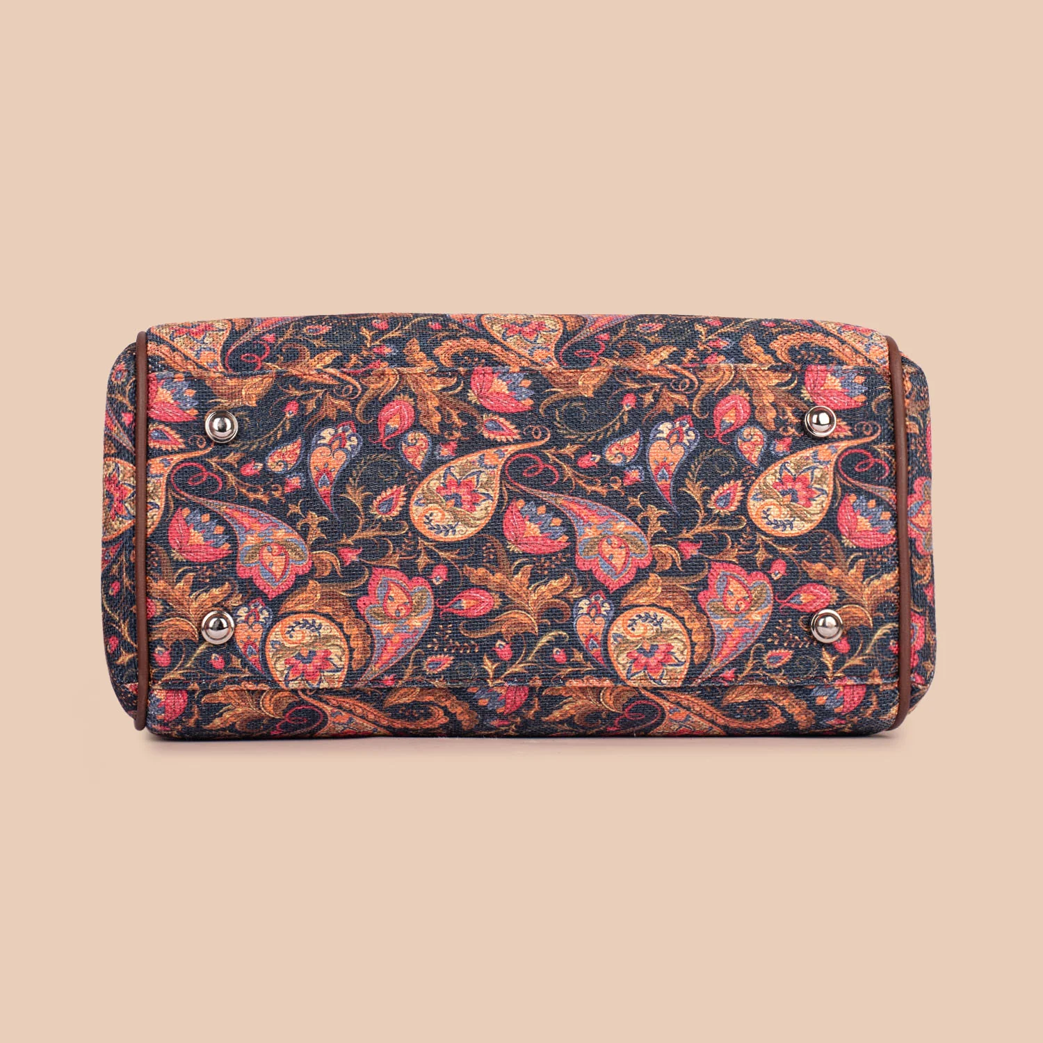 Konkona Heritage Satchel Bag - Paisley Print - Image 9