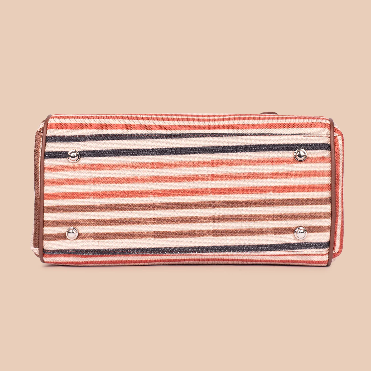 Konkona Heritage Satchel Bag - Qutub Stripes - Image 9