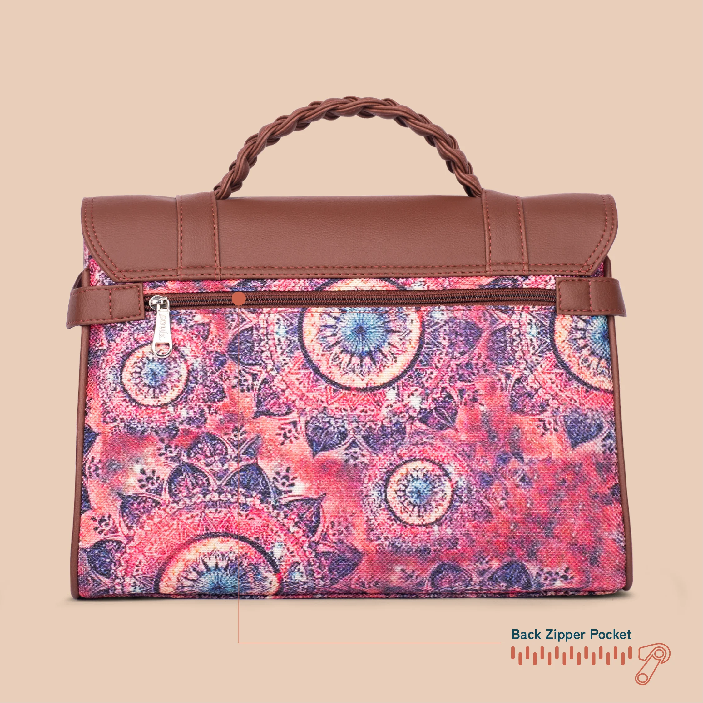 Konkona Heritage Satchel Bag - Space Chakra - Image 5