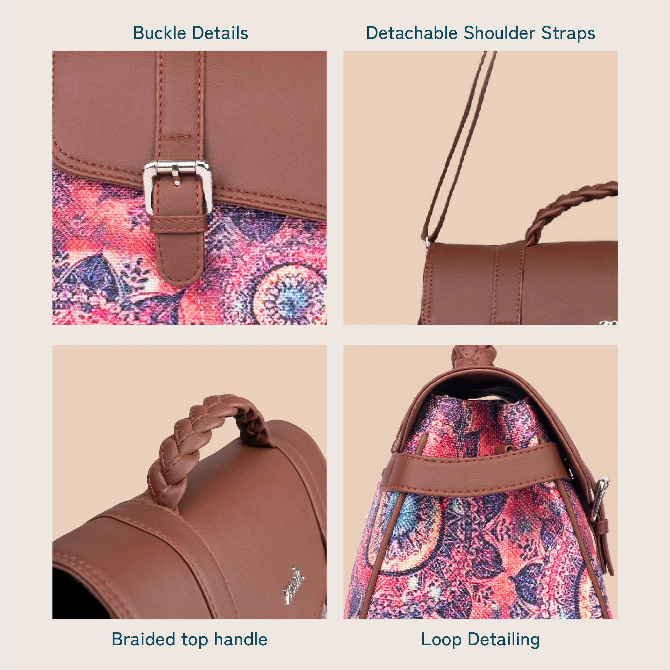 Konkona Heritage Satchel Bag - Space Chakra - Image 8