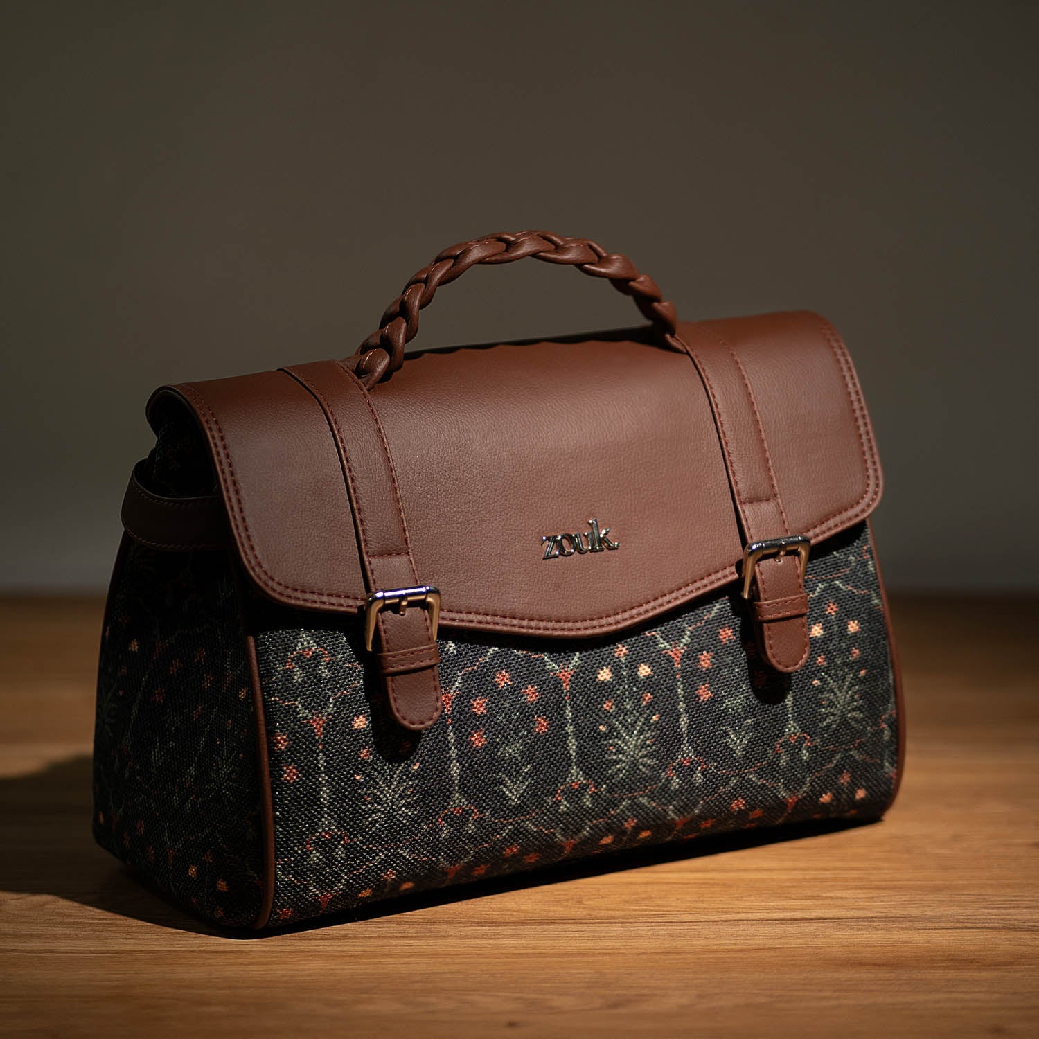 Konkona Heritage Satchel Bag - Taj Guldasta - Image 2
