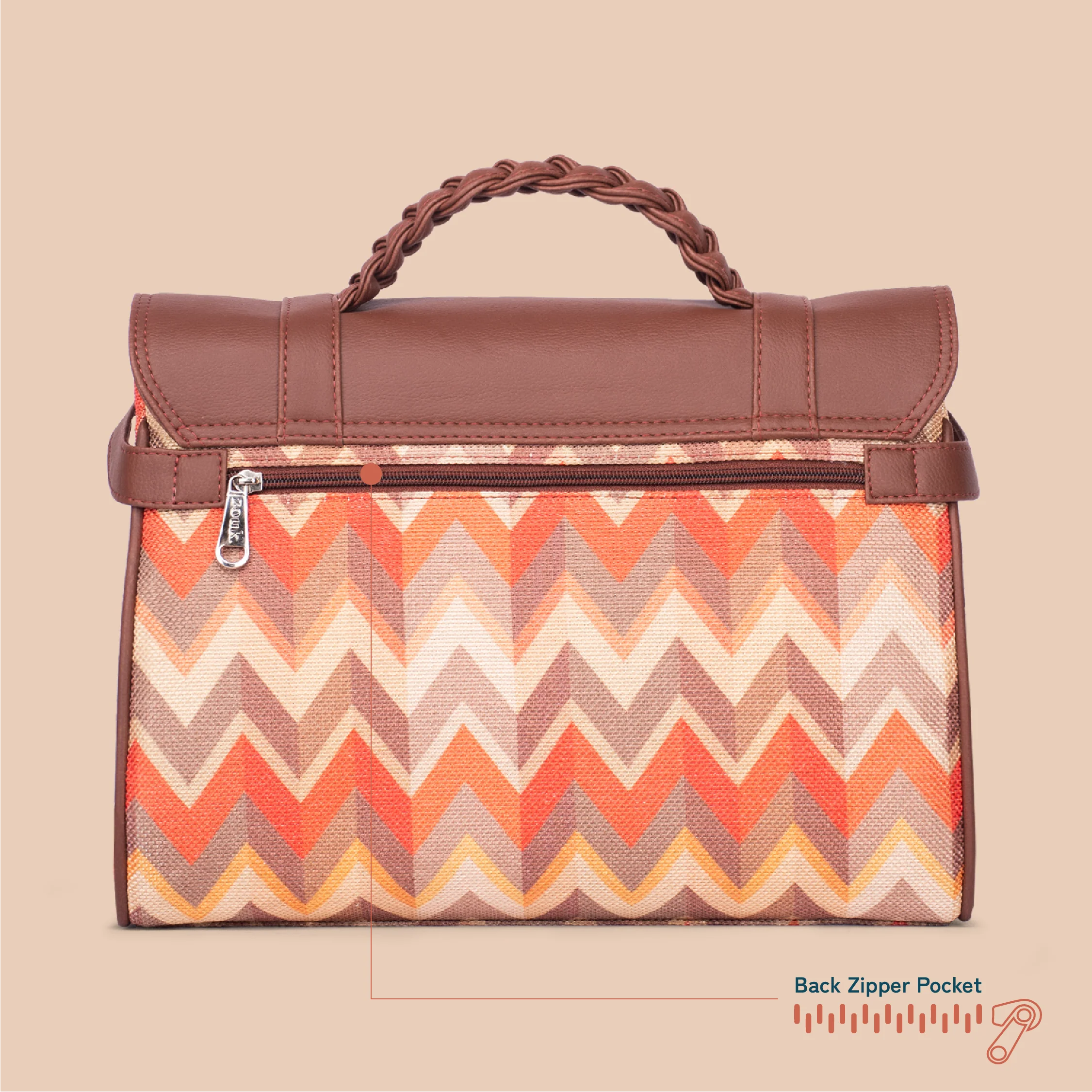 Konkona Heritage Satchel Bag - Tidal Wave - Image 5