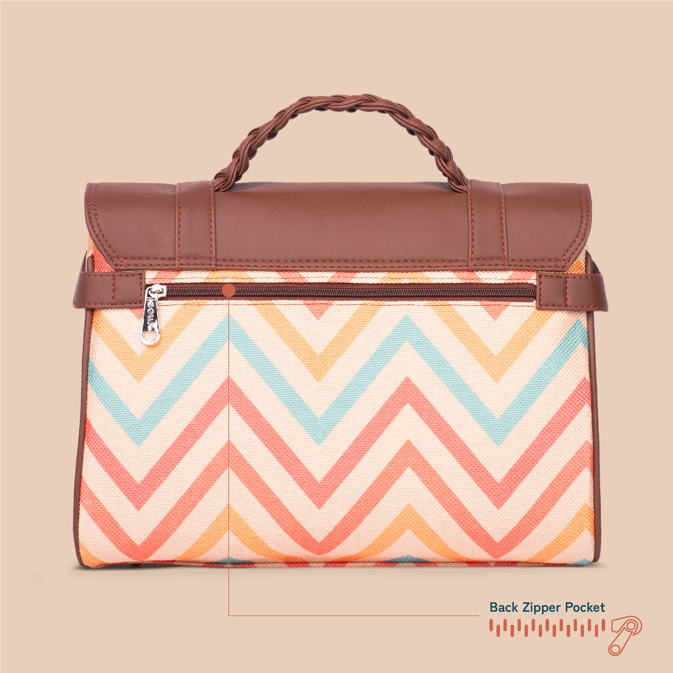 Konkona Heritage Satchel Bag - WavBeach - Image 5