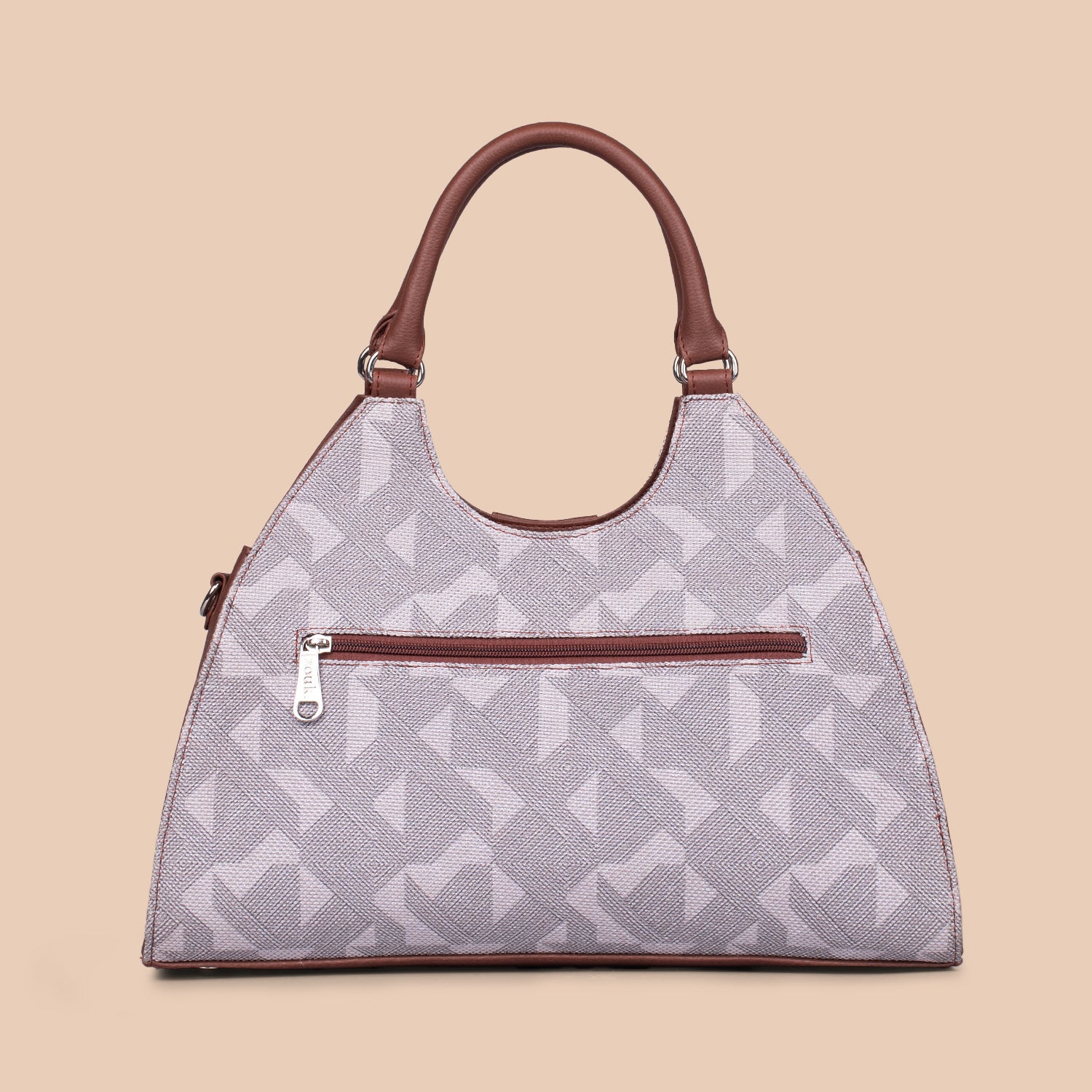 Konkona Statement Satchel Bag - Aravalli Abstract - Image 4
