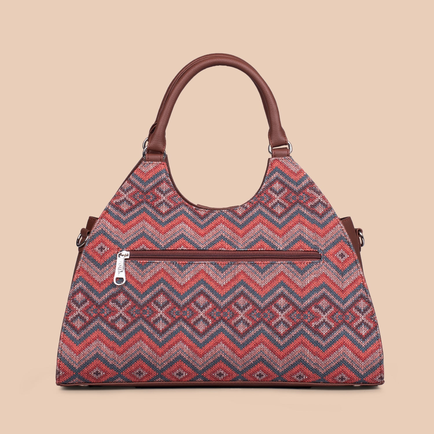 Konkona Statement Satchel Bag - Gwalior Weaves - Image 4