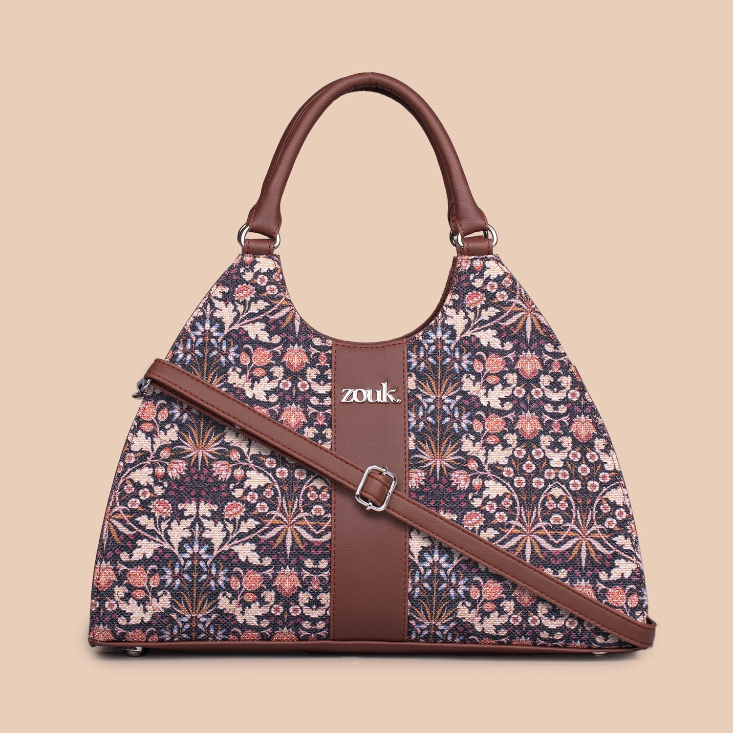 Konkona Statement Satchel Bag - Kashmir Blooms - Image 3