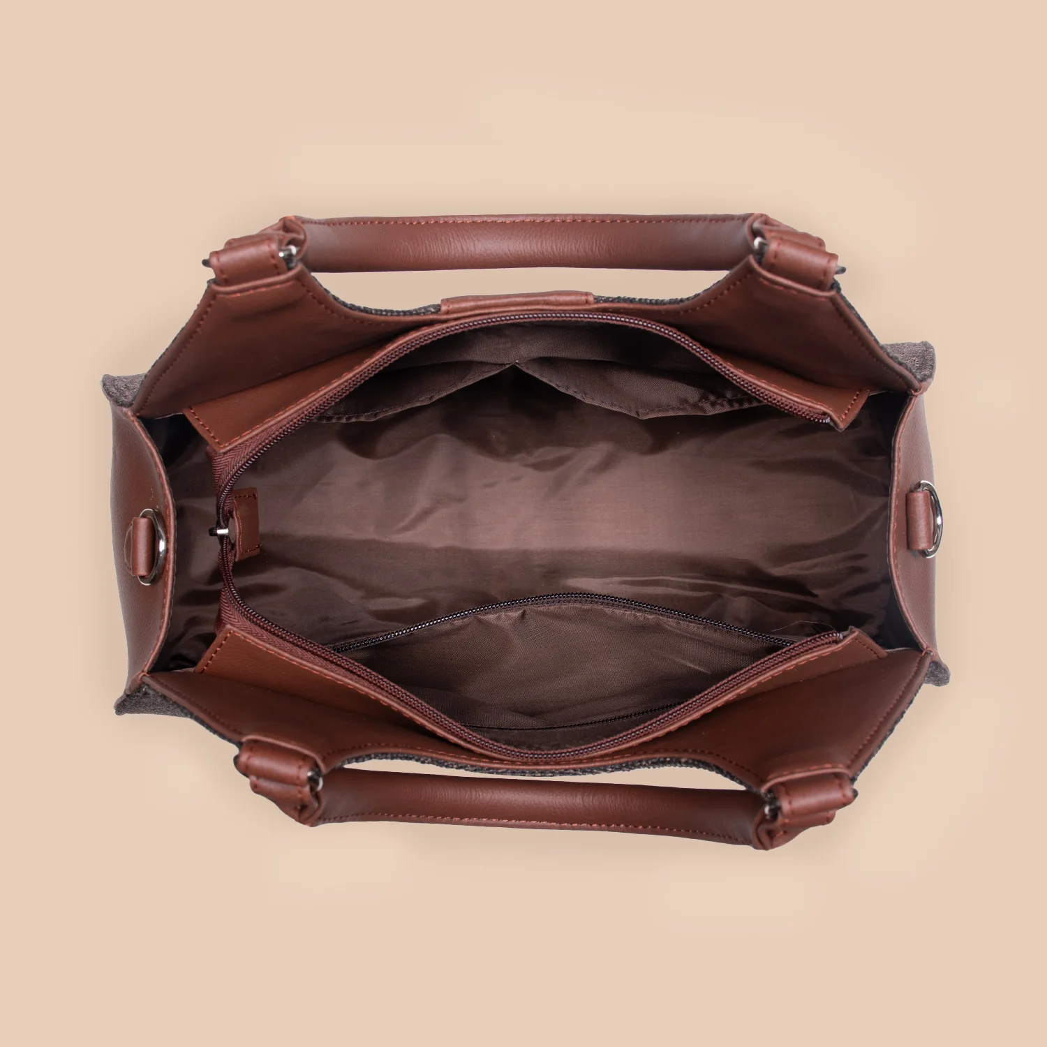 Konkona Statement Satchel Bag - Aravalli Abstract - Image 6