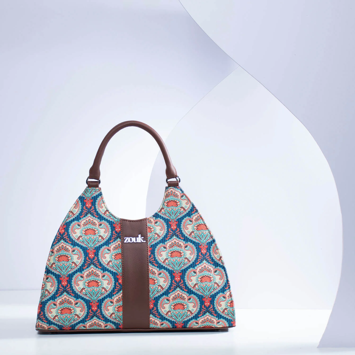 Konkona Statement Satchel Bag - Kovil Blue - Image 2