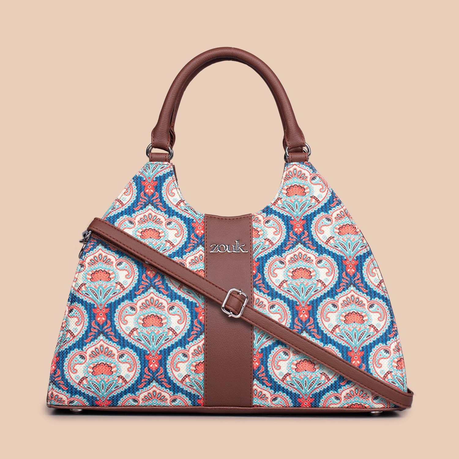 Konkona Statement Satchel Bag - Kovil Blue - Image 3