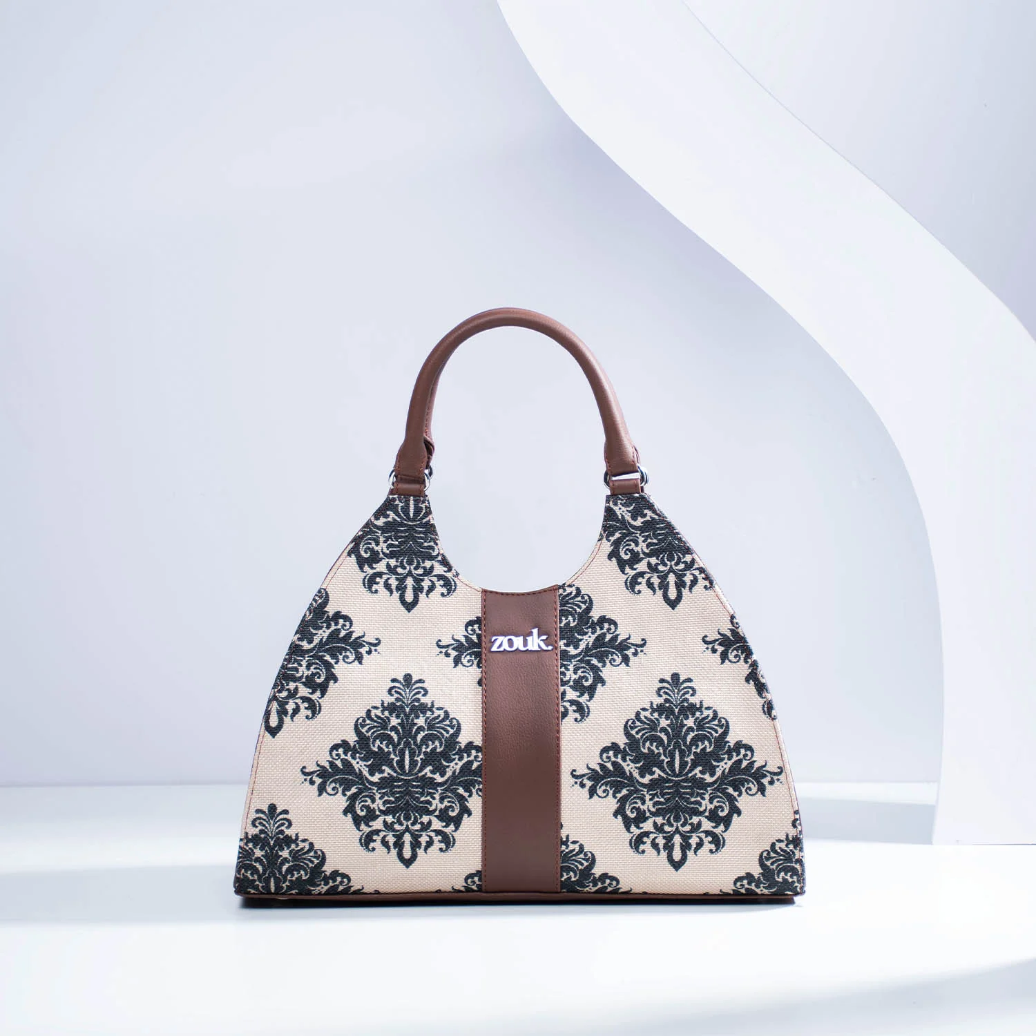 Konkona Statement Satchel Bag - Mughal Motif - Image 2