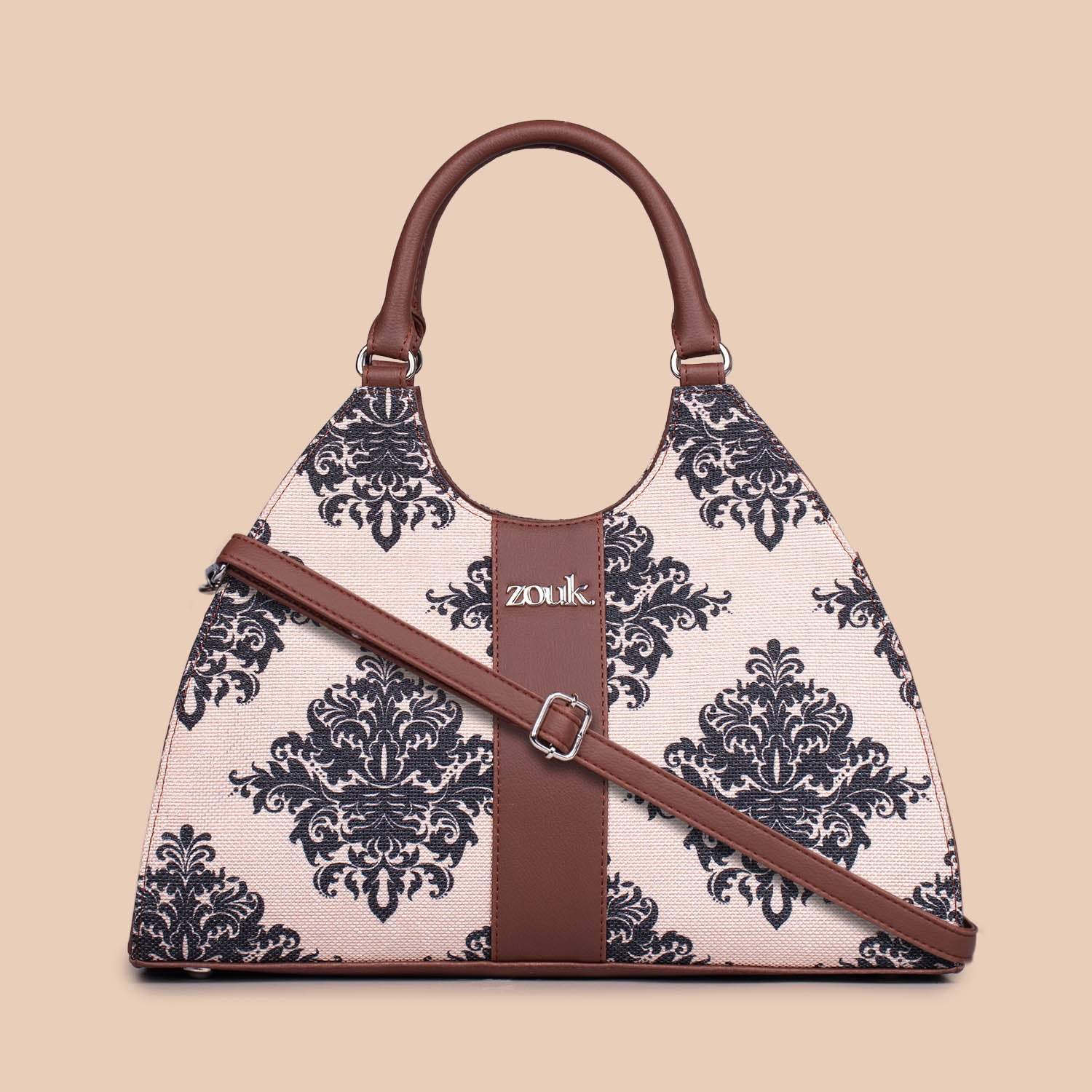Konkona Statement Satchel Bag - Mughal Motif - Image 3
