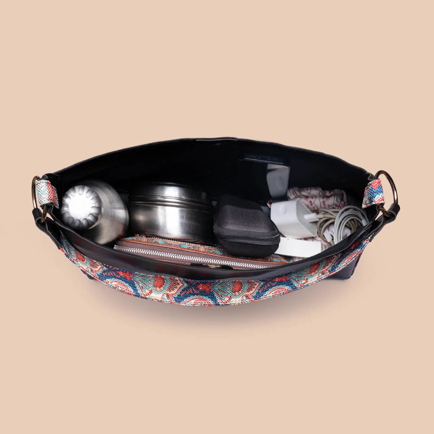 Kovil Blue Classic Open Tote - Image 13