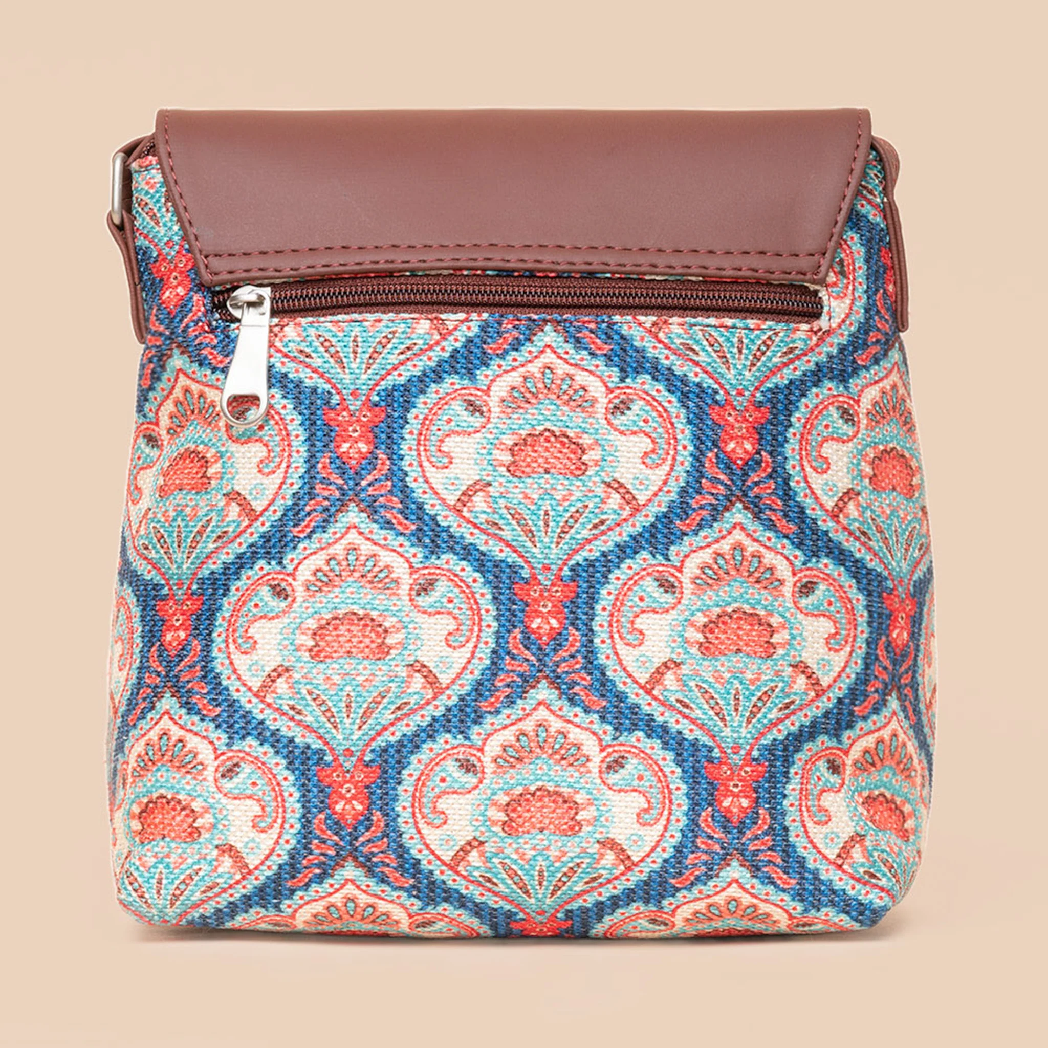 Kovil Blue Flap Sling Bag - Image 3