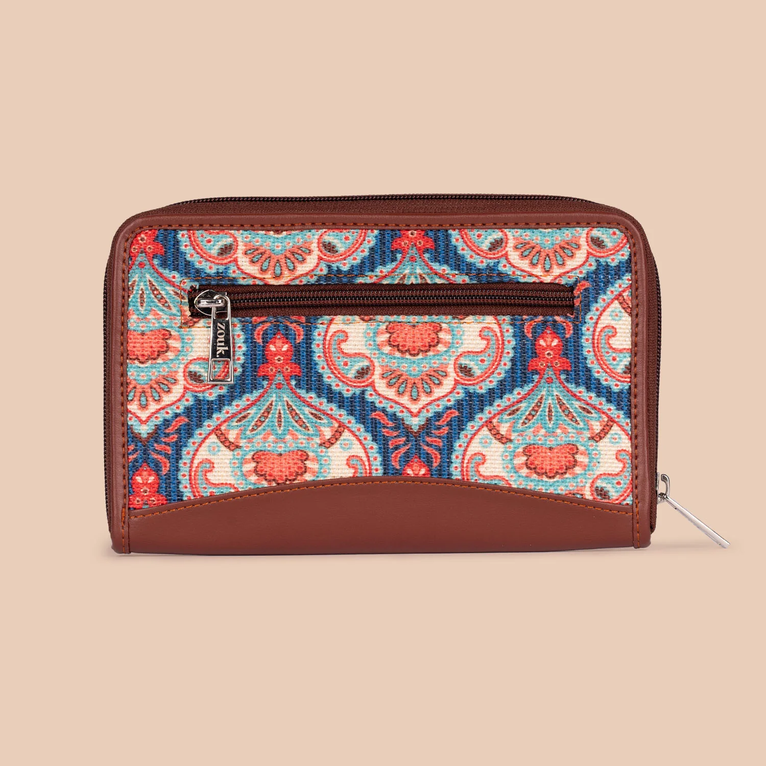 Kovil Blue- Handbag & Chain Wallet Combo - Image 8