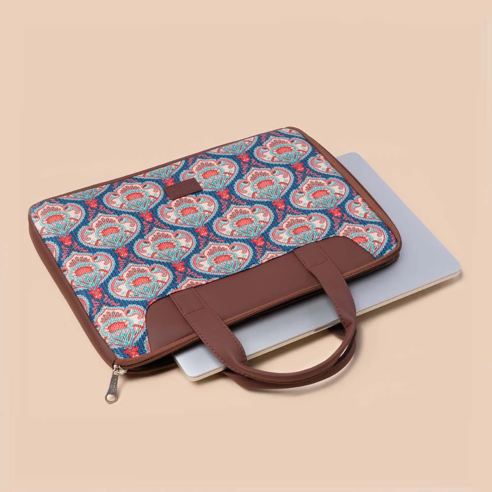 Kovil Blue L-Zippered Laptop Sleeve - Image 4