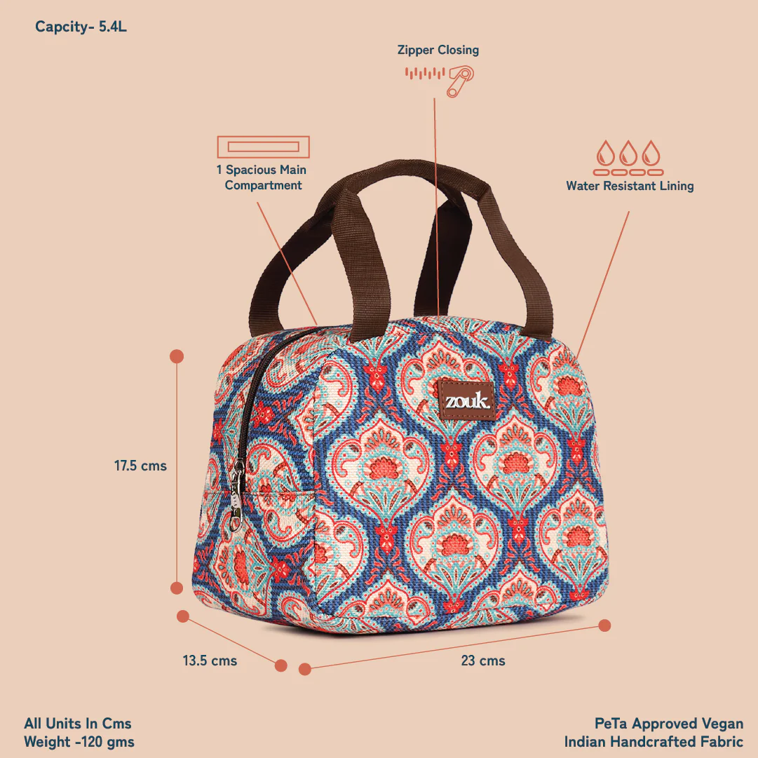 Kovil Blue Lunch Bag - Image 4
