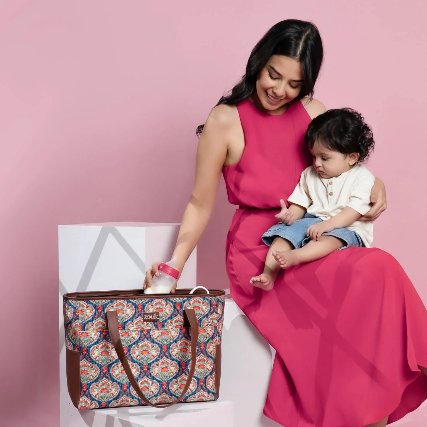 Kovil Blue Diaper Bag - Image 2