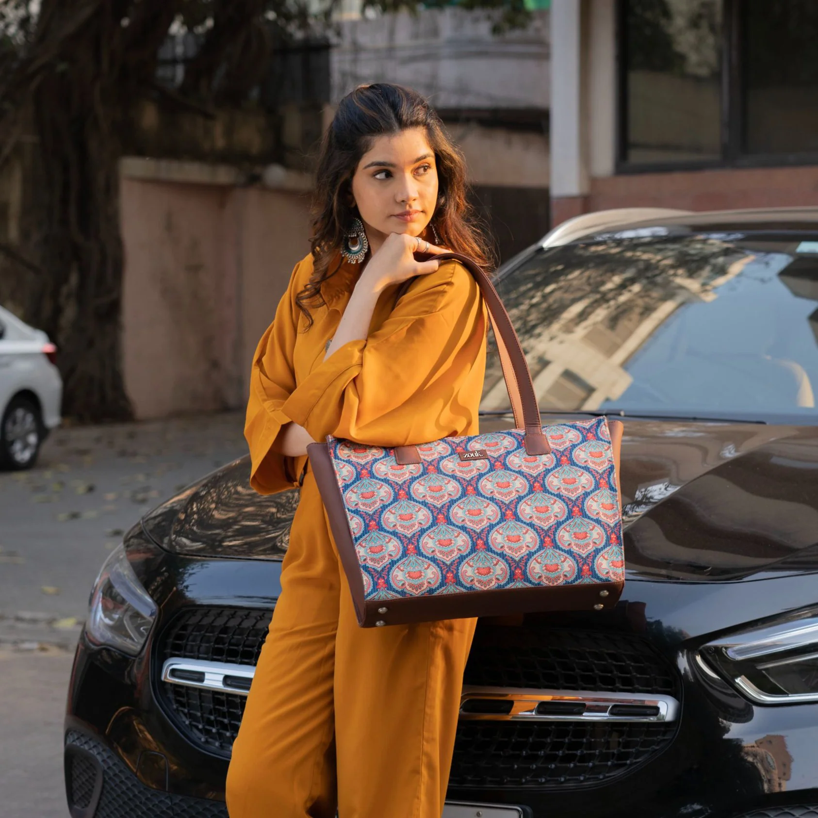 Kovil Blue Office Tote Bag - Image 2