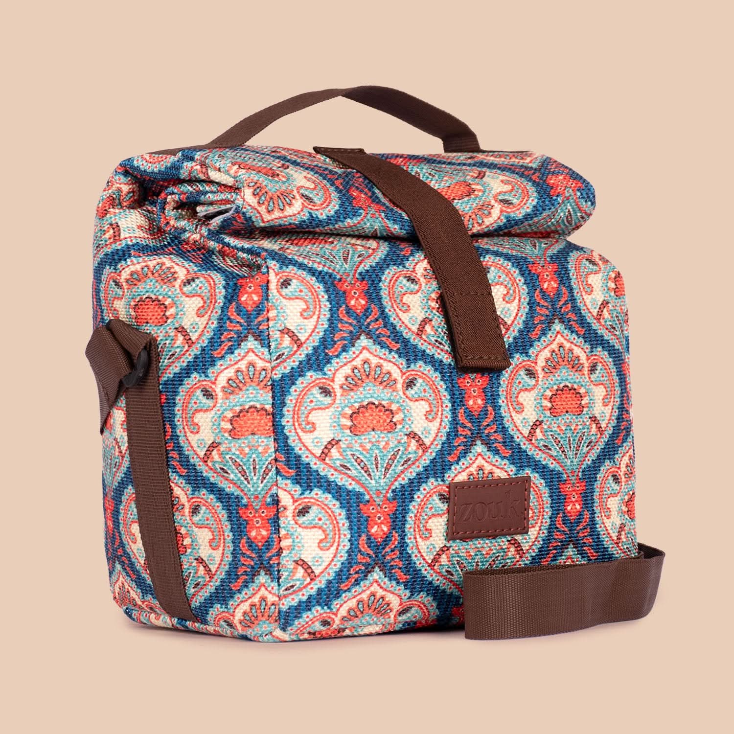 Kovil Blue Roll Up Lunch Bag - Image 3