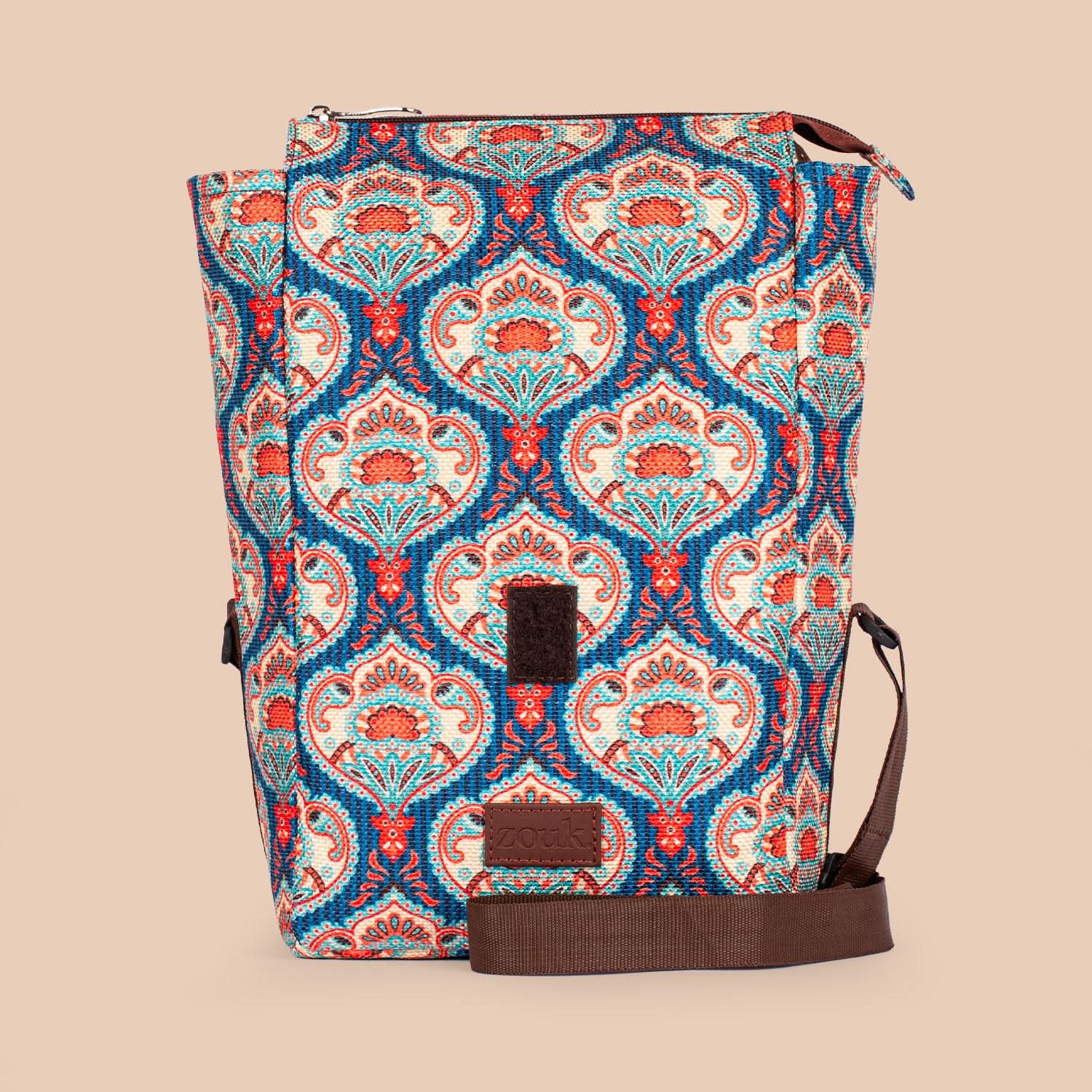 Kovil Blue Roll Up Lunch Bag - Image 5