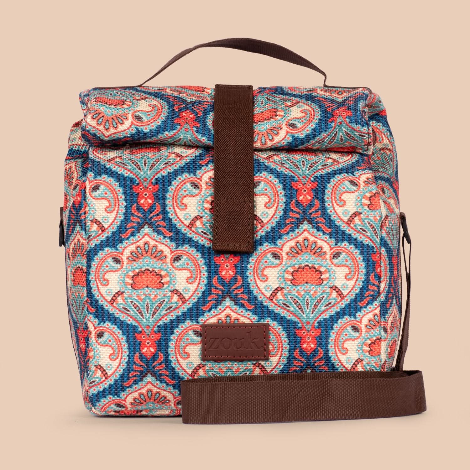 Kovil Blue Roll Up Lunch Bag - Image 8