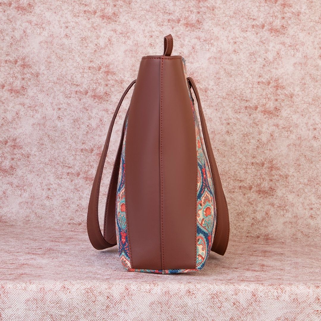Kovil Blue Side Tote Bag - Image 4